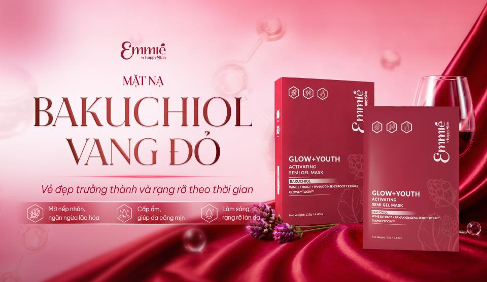 Vẻ Đẹp Trưởng Thành Theo Thời Gian - Bakuchiol Vang Đỏ
