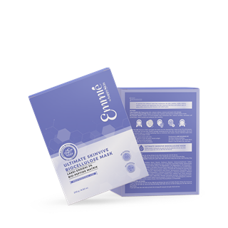 Mặt Nạ Tái Tạo Chuyên Sâu Exosome 3% Ultimate Skinvive Biocellulose Mask Emmié by HappySkin 25g - Hộp 4 Miếng
