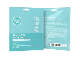 Mask Pad Kháng Khuẩn, Làm Dịu Cho Da Mụn, Nhạy Cảm Semi-Gel Mask Pad For Sensitive Acne-Prone Skin - TÚI ZIP