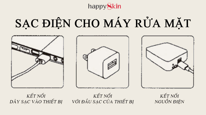 Hướng Dẫn Sạc Pin Cho Thiết Bị Rửa Mặt