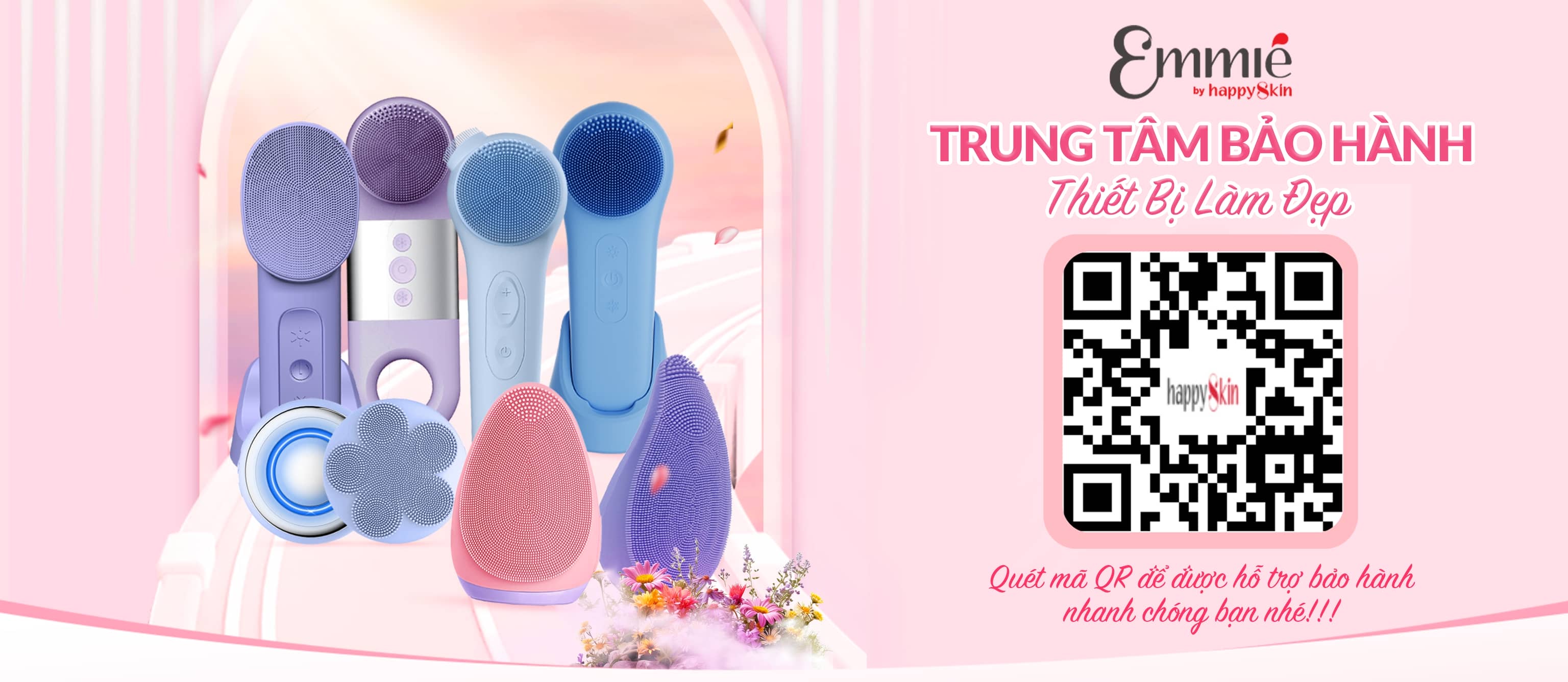 QR Code trung tâm bảo hành và CSKH của Happyskin Việt Nam