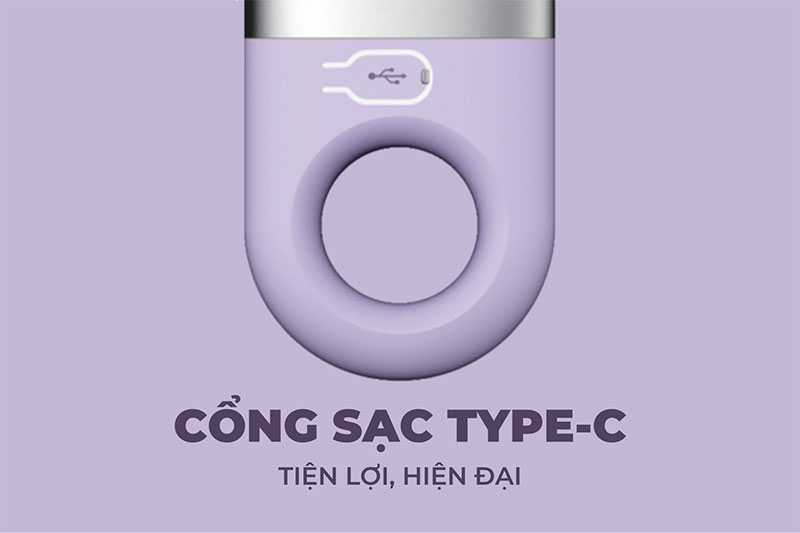 Cổng Sạc Type-C Và Tay Cầm Tiện Lợi