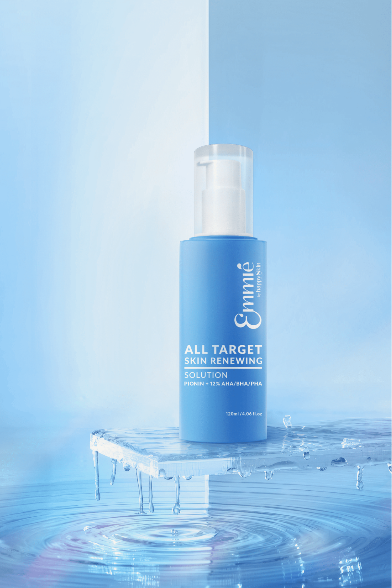 Thiết kế bao bì của Emmié All Target Skin Renewing Solution Pionin