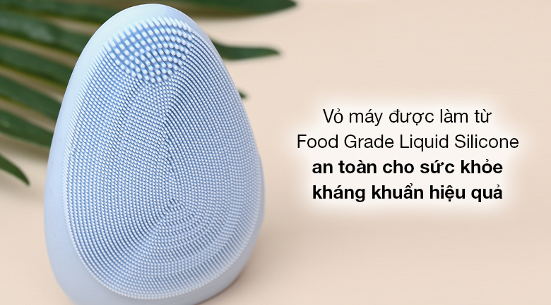 Máy rửa mặt Emmié Premium Facial Cleansing Brush sử dụng chất liệu silicone Food Grade Liquid